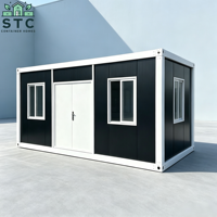 Maison conteneur de 20 pieds, personnalisable et facile à installer, adaptée aux entrepôts, résidences et appartements
