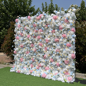 Vendu en gros, fabrication chinoise, <span class=keywords><strong>vente</strong></span> directe d'usine, toile de fond de mariage et d'exposition de 8 pieds, mur de fleurs de mariage, toile de fond de photomaton - Product Image 3