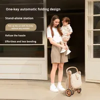 Poussette de poche modèle léger pliable pour nouveau-nés et enfants de 0 à 3 ans, peut s'asseoir et se coucher
