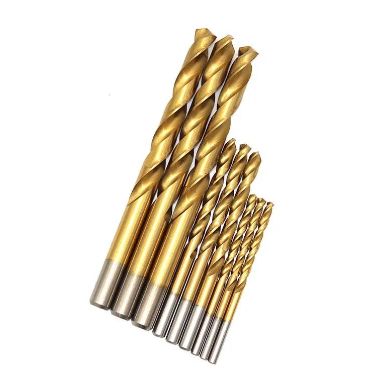 Nhà sản xuất giá 0.5-13mm HSS thẳng shanktwist khoan bit Carbide tip Twist khoan bit thiết lập