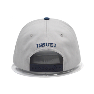 Casquettes de baseball ajustées en suède personnalisées avec logo brodé en deux tons et lettres brodées en 3D en pur coton - Product Image 3