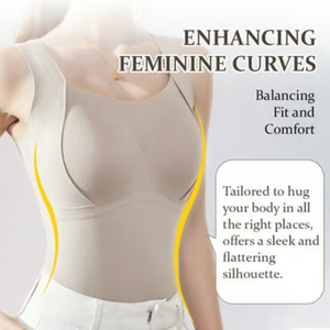 Débardeurs thermiques tricotés en Spandex/Nylon pour femme, col en V, respirants, avec coussinets de <span class=keywords><strong>soutien</strong></span>-<span class=keywords><strong>gorge</strong></span> intégrés, style décontracté, collection Automne Hiver - Product Image 4