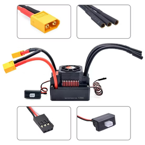 150A กันน้ำแบบสองทิศทาง ESC แบบไม่มีแปรงถ่านพร้อมพัดลมระบายความร้อนปลั๊ก XT60 สำหรับเรือ RC รถ RC หุ่นยนต์ใต้น้ำ - Product Image 2