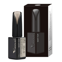 VENALISA 15ml Velvet Matte Topcoat Super shinny pas de nettoyage pas d'essuyage couche de base trempée longue durée imbiber le gel uv