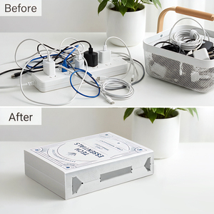 <span class=keywords><strong>Caja</strong></span> Oculta para Router WiFi Multifuncional, <span class=keywords><strong>Caja</strong></span> Decorativa con Diseño de <span class=keywords><strong>Libro</strong></span> para Almacenamiento y Organización de Cables, Ideal para Sala de Estar y Dormitorio - Product Image 5