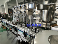 Machine de remplissage et de bouchage automatique pour sauces, ketchup, confitures, crèmes, shampoings, miel, pâtes de tomates et liquides en bouteille avec pompe à rotor