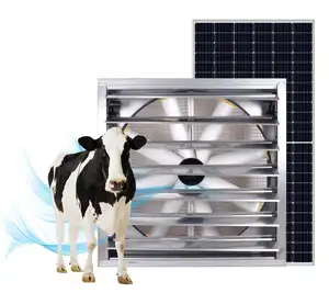 Appareils agricoles Extracteur mural 1220mm DC Ventilateur d'extraction de ferme avicole à énergie solaire Ventilation industrielle Refroidisseurs d'air