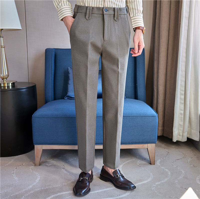 Coffee-colored trousers