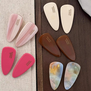 Pinzas de pelo de acetato personalizadas para mujer, pasadores de pico de pato sin arrugas para fiesta, tamaño de 5cm para flequillo lateral y peinado - Product Image 1
