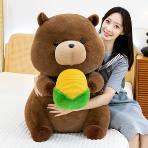 ตุ๊กตาหมีกราวด์ฮอกน่ารัก ของตกแต่งหมอนตุ๊กตากราวด์ฮอก ของขวัญเทศกาล ของตกแต่งบ้าน รับขายส่ง - Product Image 4