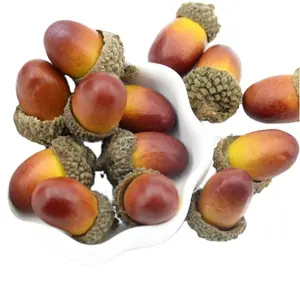 Acorns Mini Artificial Foam Fruits and Vegetables Berries Flowers For Wedding Christmas Tree Decoration