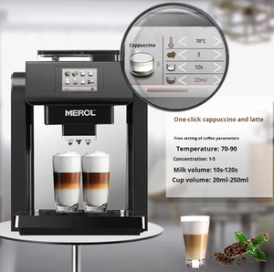 เครื่องชงกาแฟอัตโนมัติแบบออลอินวันสไตล์อิตาลี สำหรับใช้ในเชิงพาณิชย์และครัวเรือน เครื่องทำคาปูชิโน่ เอสเพรสโซ่ เครื่องชงกาแฟเชิงพาณิชย์ - Product Image 5