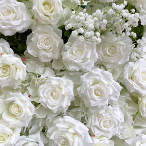 Muro <span class=keywords><strong>de</strong></span> Flores <span class=keywords><strong>de</strong></span> Seda en Capas 5D al por Mayor, <span class=keywords><strong>Fondo</strong></span> Floral Artificial Verde Degradado para Bodas, Día <span class=keywords><strong>de</strong></span> la Madre y Eventos - Product Image 6