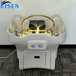 KISEN Portable Movable Head Spa Sink with Water tank and Water Circulation and <b>Heater</b> and Trolley tank No Need Plumbing - Product Image 3