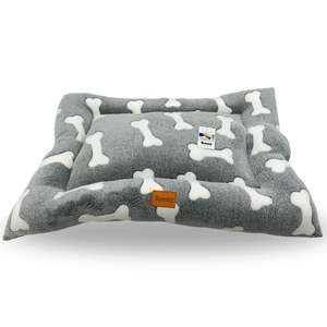 Cuccia per Cani Yommy, Design a Osso Grigio, Taglia Media, Antiscivolo e Resistente - Product Image 1