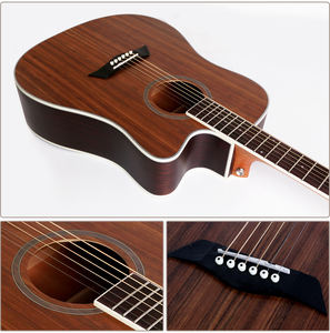 Guitarra acústica de 41 pulgadas para principiantes, cuerdas de acero de 6 cuerdas, venta directa de fábrica, venta al por mayor - Product Image 5