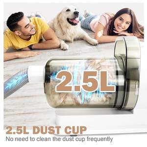 सर्वश्रेष्ठ 7-इन-1 पालतू ग्रोमिंग वैक्यूम किट कम शोर पालतू कुत्तों और बिल्लियों के लिए वैक्यूम क्लिपर ट्रिमर - Product Image 3