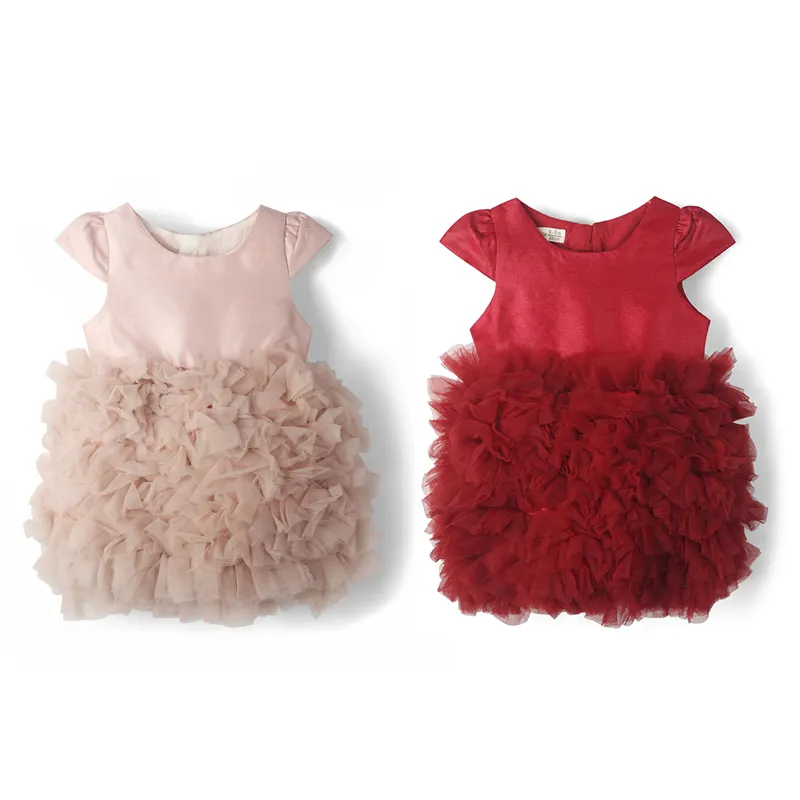Wholesale Baby Clothes Smocked Dress Toddler Girls Clothing New Fashion Ruffles Party Dress Baby Girl Dresses