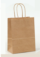 Sac cadeau en papier kraft imprimé sur mesure avec poignées, recyclable, pour bougies, artisanat et emballage cadeau
