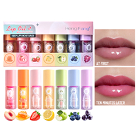 Baume à lèvres liquide nourrissant aux minéraux naturels, huile pour lèvres bio, logo personnalisé, waterproof, format voyage, gloss repulpant changeant de couleur