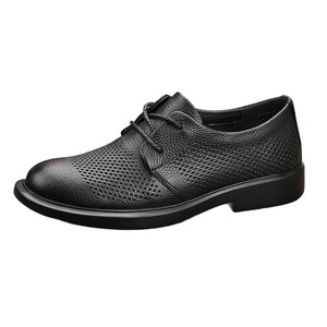 Chaussures bateau pour hommes en cuir véritable, respirantes, à lacets, bout rond, semelle intermédiaire en EVA, semelle extérieure en caoutchouc - Product Image 4