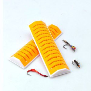 Outil de pêche à <span class=keywords><strong>la</strong></span> mouche à <span class=keywords><strong>la</strong></span> truite en Silicone vert Portable à 13 fentes support d'affichage de leurre semi-fini souple poignée Streamer organisation de <span class=keywords><strong>la</strong></span> pêche - Product Image 6