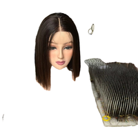 Perruque en cheveux humains vietnamiens bruts, coupe bob, soyeuse et lisse, droite comme un bâton, petite taille pour dentelle suisse, frontale, étirée, 8 pouces, 10 pouces, vente chaude