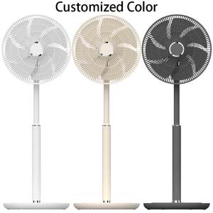 Ventilateur sur pied en plastique RUNAL de 12,9 pouces à circulation d'air, télécommande, oscillant, hauteur réglable, rechargeable - Product Image 2