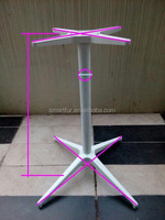 Base de table en aluminium moulé sous pression D700xH720mm |   Tube de colonne S.S201 |   Support en aluminium à tête croisée avec pieds réglables