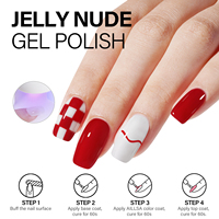 Kit de vernis gel UV style français à marque privée, plusieurs couleurs, non toxique, à retirer par trempage, pour usage professionnel et DIY, fournitures pour ongles
