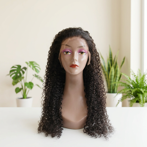 Perruques en cheveux humains avec dentelle frontale HD 13x6, bouclées profondes, brésiliennes, de l'oreille à l'oreille, grande perruque frontale en dentelle - Product Image 3