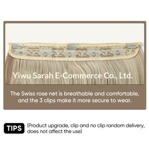 AliExpress Vente Flash Perruque à cheveux en ruban adhésif pour femme, sans trace, à clipser, double trame, style européen - Product Image 3