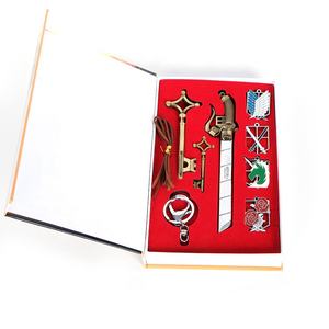 Collares con Insignias <span class=keywords><strong>de</strong></span> <span class=keywords><strong>Shingeki</strong></span> <span class=keywords><strong>No</strong></span> <span class=keywords><strong>Kyojin</strong></span>, Llavero <span class=keywords><strong>de</strong></span> Eren, Anime Ataque a los Titanes, Set <span class=keywords><strong>de</strong></span> Armas Metálicas - Product Image 3