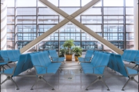 Chaise d'attente publique de luxe LEADCOM avec rembourrage en PU, pour aéroport, gare, hôpital, clinique, réception publique, banquette d'attente