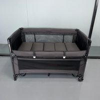 Parc pour bébé multifonctionnel et portable, lit bébé pliable avec moustiquaire et table à langer, lit cododo pour nouveau-né