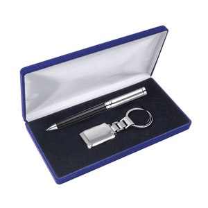 Juego de Bolígrafo y Llavero con Logotipo Personalizado, Llavero de PVC y Metal, Material de Goma - Product Image 1