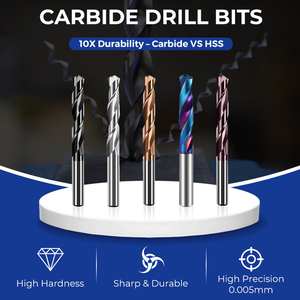 Punta da Trapano in Carburo Solido Extra Lunga ad Alta Precisione con Raffreddamento Interno, Utensile per Foratura Profonda 10D per Metallo - Product Image 4