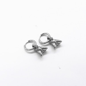 Pendientes de clip con forma de elefante de Yunnique, de acero de titanio, unisex, con diseño geométrico, joyería de moda - Product Image 5
