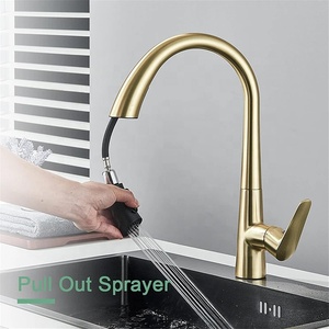 <span class=keywords><strong>Robinet</strong></span> mitigeur chaud et froid monté sur le pont de <span class=keywords><strong>cuisine</strong></span> <span class=keywords><strong>Robinet</strong></span> d'évier extractible en laiton de style moderne - Product Image 2