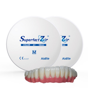 Aidite <span class=keywords><strong>CAD</strong></span>/<span class=keywords><strong>CAM</strong></span> <span class=keywords><strong>dental</strong></span> zirconia <span class=keywords><strong>blanks</strong></span> materiale per denti finti per clinica odontoiatrica - Product Image 1
