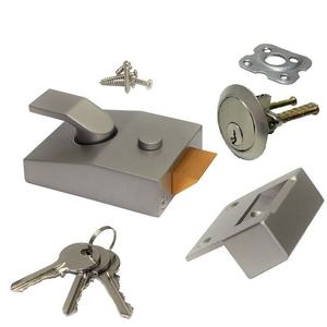 Factory Price 60mm Zinc Alloy Brass Deadlocking Night Latch with Rim Cylinder <b>Lock</b> and 3 Keys <b>for</b> Front <b>Door</b> - Product Image 5