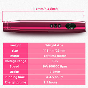 Ambition เครื่องสักคิ้วแต่งหน้าถาวรแบบดิจิทัล,เครื่องสักปากกาไร้สายสำหรับสักคิ้วริมฝีปากอายไลเนอร์ - Product Image 4