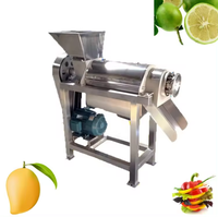 Industriële Handmatige Ananas Wortel Guave Kokosnoot Extract Juicer Dubbele Extrusie Schroef Voor Hotels 500Kg Gewicht W Power Plc