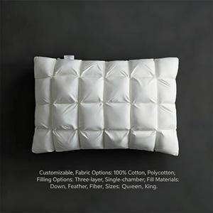 <span class=keywords><strong>Oreiller</strong></span> en <span class=keywords><strong>duvet</strong></span> d'oie 3D personnalisé en boîte, taille Queen/King, garnissage simple/triple couche, 50 MOQ, literie d'hôtel - Product Image 3