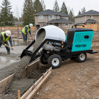 Mixer Semen Portabel dengan Sistem Pemuatan Sendiri, 26 °   Peralatan Pencampur Beton Gradeability Euro 5