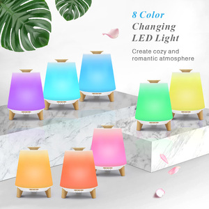 Diffuseur d'arômes, humidificateur avec lumière LED à 8 couleurs, pour la maison, aromathérapie, diffuseur d'huiles essentielles, désodorisant - Product Image 1