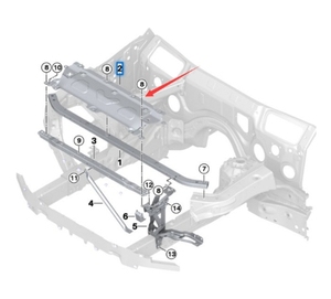 51647400110 per la piastra di connessione anteriore anteriore <span class=keywords><strong>BMW</strong></span> X3 <span class=keywords><strong>X4</strong></span> G01 G02 - Product Image 4
