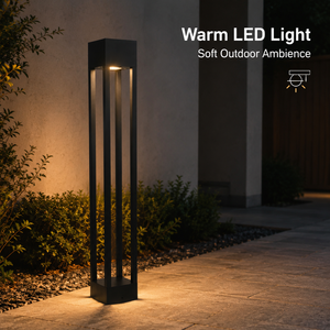 โคมไฟสนามอลูมิเนียมกันน้ำ แสงวอร์มไวท์ LED สำหรับสวน ทางเดิน ลานบ้าน และตกแต่งภูมิทัศน์ - Product Image 3