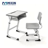 Meubles scolaires, bureau d'élève individuel, structure en métal, bureau d'étude pour élèves de classe, bureau d'école pour les élèves de première année, table et chaise