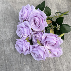 Vente en gros d'usine, fleurs artificielles personnalisées, fleurs artificielles en gros, décorations de mariage, petites roses - Product Image 2